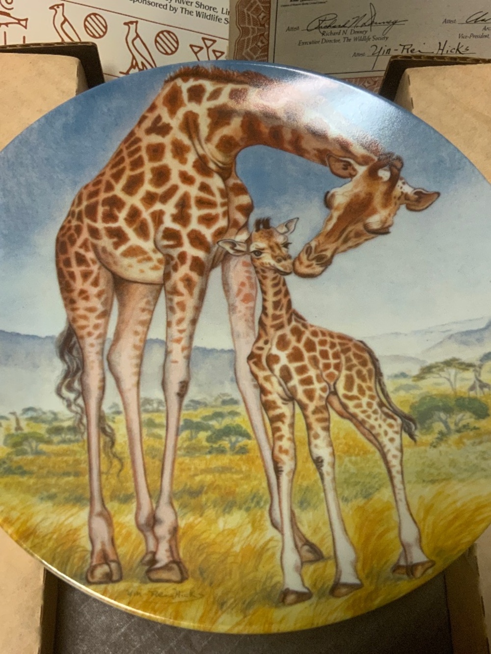Knowles collector plate- “a kiss for mother”